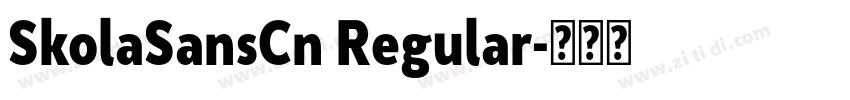 SkolaSansCn Regular字体转换